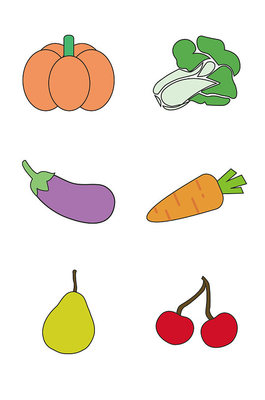 卡通蔬菜食品卡通蔬菜食品素材